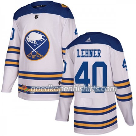 Buffalo Sabres Robin Lehner 40 2018 Winter Classic Adidas Wit Authentic Shirt - Mannen